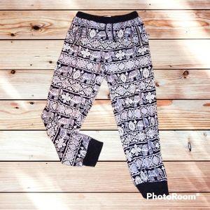 Black & White Aztec Joggers